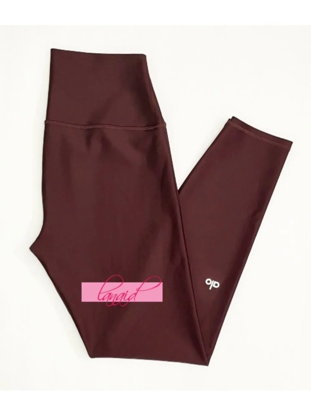 Alo 7/8 High-Waist Airlift Leggings Cherry Cola Hi-Rise Waisted Skinny Tights S